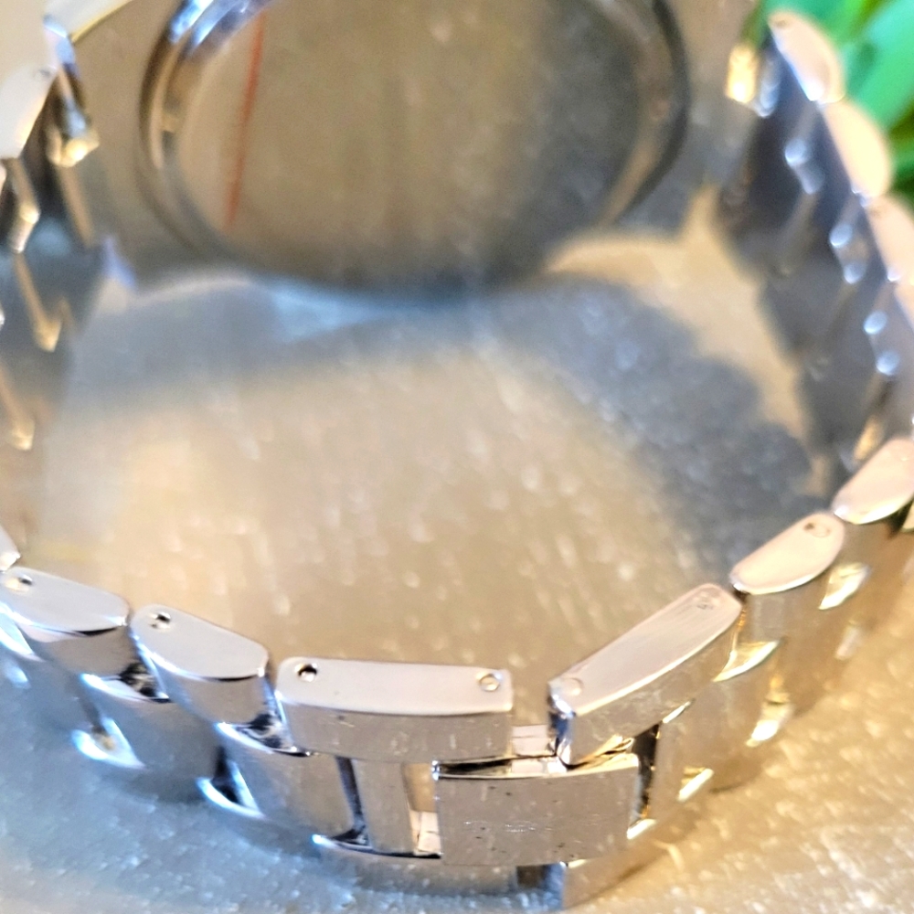 Bebe Silver Rhinestone Dial Watch - Picture 3 of 7